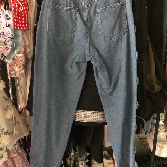 🚫 SOLD 🚫 Lazy Oaf Bow Jeans - Picture 3 of 4